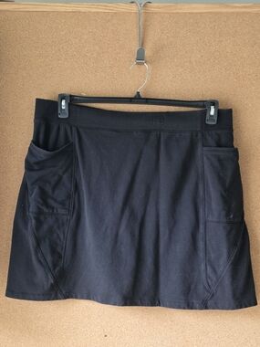 d&Co Active Black Skort XL Stretch Athleisure Pockets